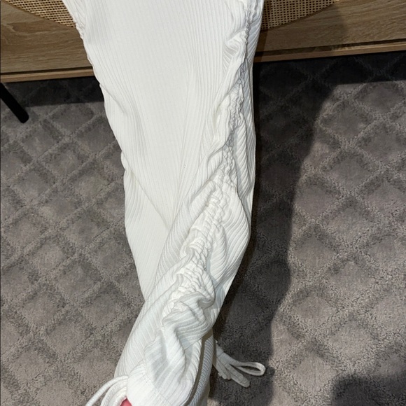 White Ribbed Midi Dress - Picture 3 of 3